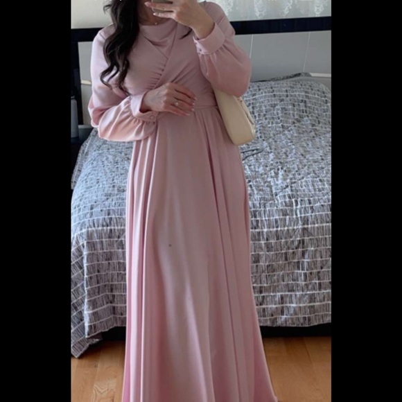 Delilah Satin Dress - Picture 2 of 2